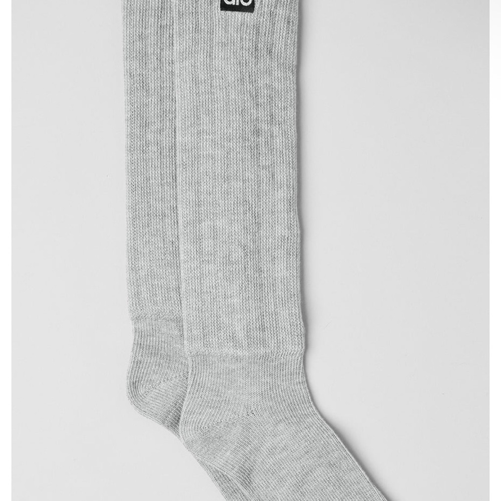 ALO Yoga Light Gray Casual Socks